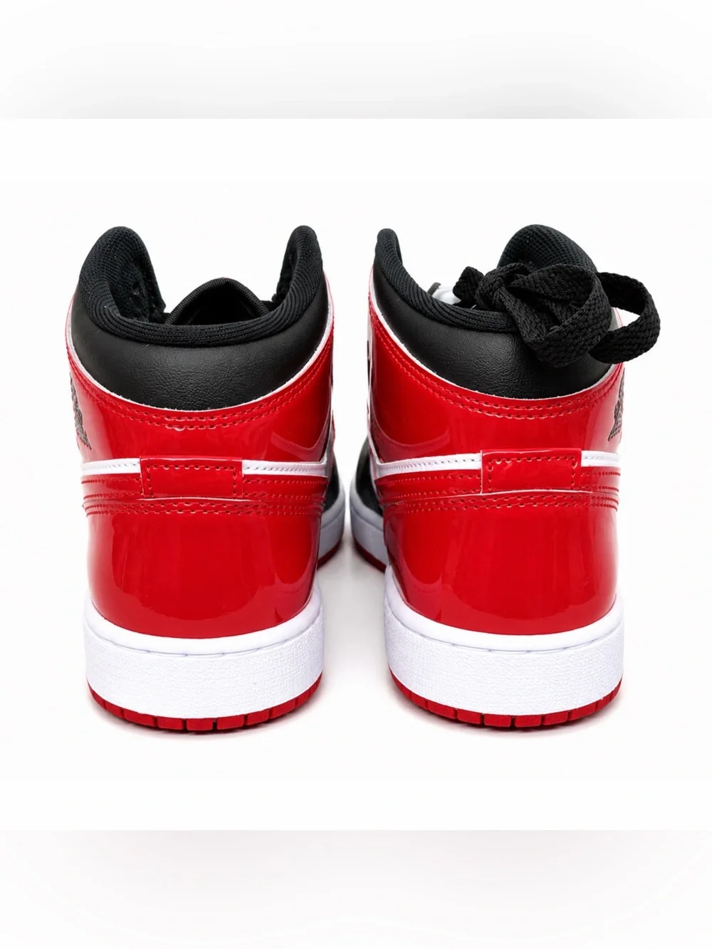 Air Jordan 1 Mid SE “Patent Bred Toe” - GS Sizes Available - (HV4399-006)